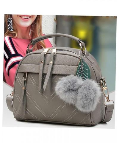 Ladies Tote Bags Ladies Handbag Hanging Venonat Shoulder Bag Messenger Bag for Women Crossbody Bag Grey $11.15 Crossbody Bags