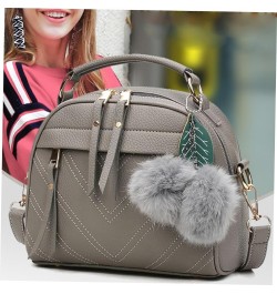 Ladies Tote Bags Ladies Handbag Hanging Venonat Shoulder Bag Messenger Bag for Women Crossbody Bag Grey $11.15 Crossbody Bags