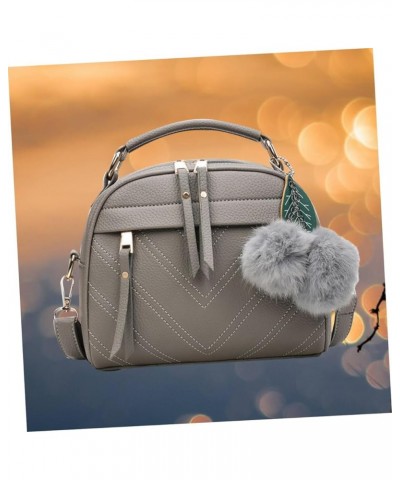 Ladies Tote Bags Ladies Handbag Hanging Venonat Shoulder Bag Messenger Bag for Women Crossbody Bag Grey $11.15 Crossbody Bags