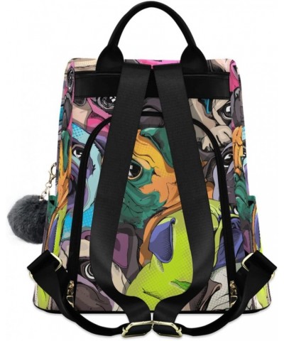 Colorful Shaggy Dog Backpack for Women, Fashion Anti Theft Casual Daypack Shoulder Bag Purse for Travel Work 15 inches $24.59...