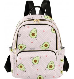 Women Backpack Avocado Sport Funny Anti-Theft Travel Backpack with Luggage Belt Lightweight Handbag Lady Purse Roomy Double Z...