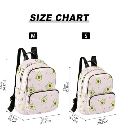 Women Backpack Avocado Sport Funny Anti-Theft Travel Backpack with Luggage Belt Lightweight Handbag Lady Purse Roomy Double Z...