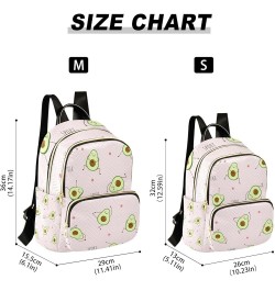 Women Backpack Avocado Sport Funny Anti-Theft Travel Backpack with Luggage Belt Lightweight Handbag Lady Purse Roomy Double Z...