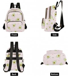 Women Backpack Avocado Sport Funny Anti-Theft Travel Backpack with Luggage Belt Lightweight Handbag Lady Purse Roomy Double Z...