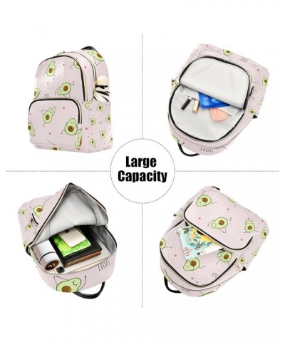 Women Backpack Avocado Sport Funny Anti-Theft Travel Backpack with Luggage Belt Lightweight Handbag Lady Purse Roomy Double Z...