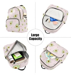 Women Backpack Avocado Sport Funny Anti-Theft Travel Backpack with Luggage Belt Lightweight Handbag Lady Purse Roomy Double Z...