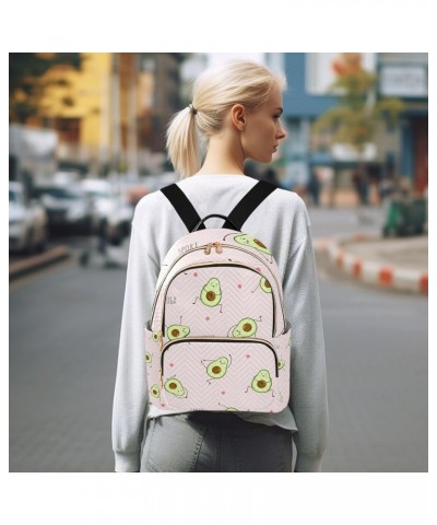 Women Backpack Avocado Sport Funny Anti-Theft Travel Backpack with Luggage Belt Lightweight Handbag Lady Purse Roomy Double Z...