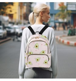 Women Backpack Avocado Sport Funny Anti-Theft Travel Backpack with Luggage Belt Lightweight Handbag Lady Purse Roomy Double Z...