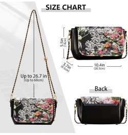 Crossbody Bags for Women Trendy Women's Black Shoulder Bag Small PU Leather Flap Cross Body Bag Handbags Pattern11 $24.18 Cro...