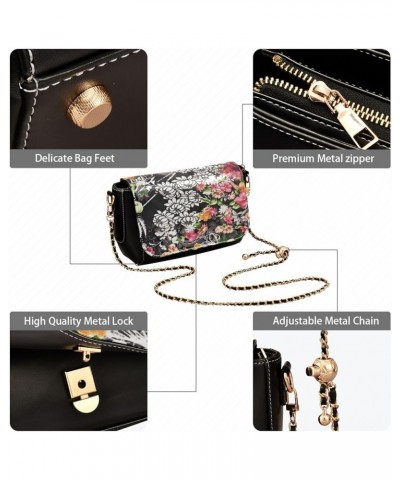 Crossbody Bags for Women Trendy Women's Black Shoulder Bag Small PU Leather Flap Cross Body Bag Handbags Pattern11 $24.18 Cro...