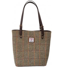 Harris Tweed Tote bag Retro Plaid Large Capacity Handbag Versatile Shoulder Bag Brown $40.95 Totes