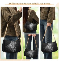 Portrait Of Tiger Animal Print Shoulder Bag Purse for Women Tote Handbag with Zipper Closure $12.40 Totes