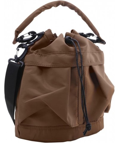 Bayetss Drawstring Bucket Bag for Women Men Stylish Casual Shoulder Crossbody Bag Tote Bag with Adjustable Strap Brown $10.74...