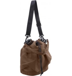 Bayetss Drawstring Bucket Bag for Women Men Stylish Casual Shoulder Crossbody Bag Tote Bag with Adjustable Strap Brown $10.74...