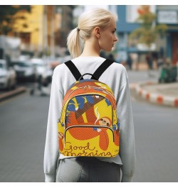 Fashion Backpack Mini Backpack Purse Casual Daily Backpack Morning Sloth for Travel for College Work Medium $19.37 Backpacks