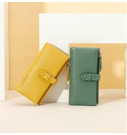 Long Wallets for Women Soft Leather Trifold Card Holder Purses Ladies Coin Standard Female Purses (Color : B, Size : 19 * 10 ...