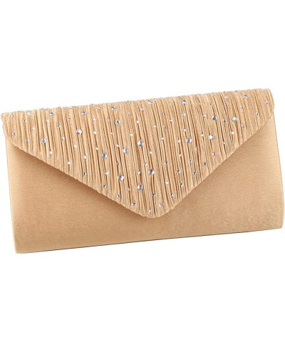 Evening Bag for Women Rhinestone Clutch Bag Envelope Handbag Bridal Wedding Purse Gold $29.79 Evening Bags