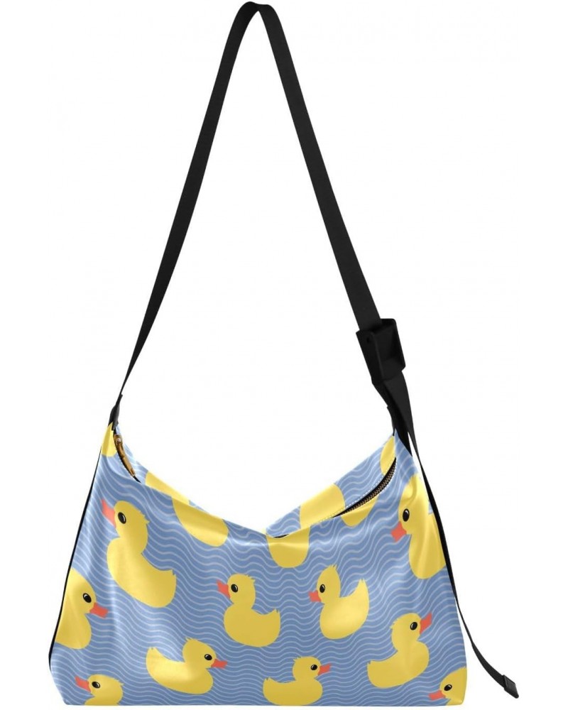 Cute Ducks Hobo Bags for Women Purses Leather Crossbody Bag Handbag Shoulder Bag for Gifts Work Travel $14.52 Hobo Bags