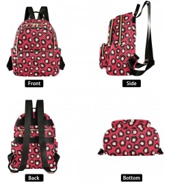 Red Spots Women Backpack Purse Shoulder Bag Color Small $13.53 Backpacks