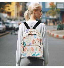 Cute Watercolor Axolotl Backpack for Women Shoulder Bag Lightweight Small Backpack Casual Daypack for Travel Small(11.41'' x ...