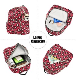 Red Spots Women Backpack Purse Shoulder Bag Color Small $13.53 Backpacks