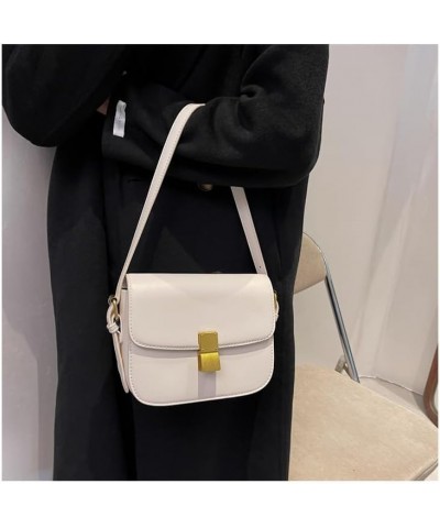 Small Square Y2k Purse Genuine Leather Shoulder Bag Women Fashion Red Shoulder Bag Purse Casual Crossbody Bag White L $26.52 ...