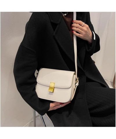 Small Square Y2k Purse Genuine Leather Shoulder Bag Women Fashion Red Shoulder Bag Purse Casual Crossbody Bag White L $26.52 ...