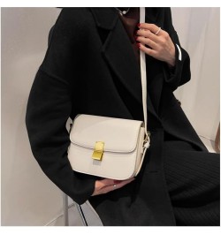 Small Square Y2k Purse Genuine Leather Shoulder Bag Women Fashion Red Shoulder Bag Purse Casual Crossbody Bag White L $26.52 ...