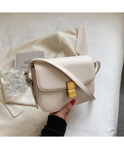 Small Square Y2k Purse Genuine Leather Shoulder Bag Women Fashion Red Shoulder Bag Purse Casual Crossbody Bag White L $26.52 ...