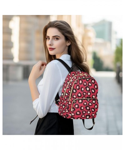 Red Spots Women Backpack Purse Shoulder Bag Color Small $13.53 Backpacks