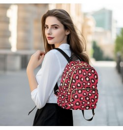 Red Spots Women Backpack Purse Shoulder Bag Color Small $13.53 Backpacks