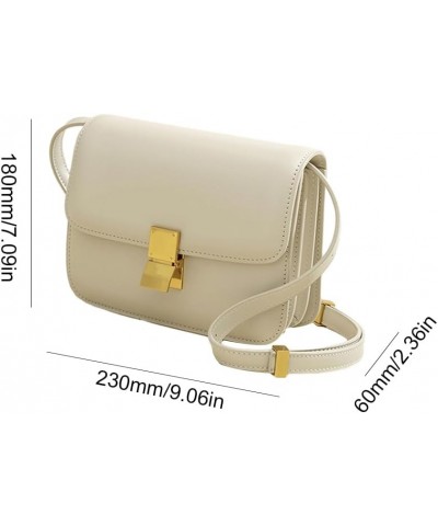 Small Square Y2k Purse Genuine Leather Shoulder Bag Women Fashion Red Shoulder Bag Purse Casual Crossbody Bag White L $26.52 ...