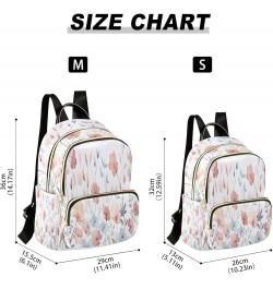 Watercolor Red Flower Quilted Backpack for Women Travel Bag Shoulder Bags Purses for Work Nurse Daily M Small $18.59 Backpacks