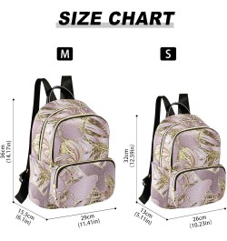 Rose Gold Butterfly Print Small Backpack Purse for Women Travel Bag Fashion Daypack Back Pack Shoulder Bag Multicolor Medium ...