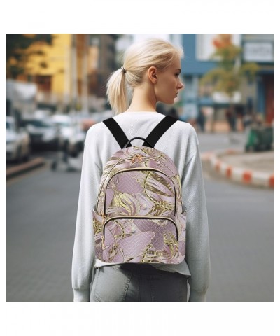 Rose Gold Butterfly Print Small Backpack Purse for Women Travel Bag Fashion Daypack Back Pack Shoulder Bag Multicolor Medium ...