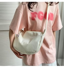 Versatile Single Shoulder Bag with Cute Pendant Harajuku Crossbody Bag Great for Daily Commute Shopping and College Black $8....