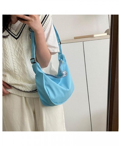 Versatile Single Shoulder Bag with Cute Pendant Harajuku Crossbody Bag Great for Daily Commute Shopping and College Black $8....