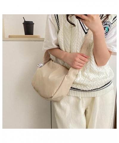 Versatile Single Shoulder Bag with Cute Pendant Harajuku Crossbody Bag Great for Daily Commute Shopping and College Black $8....