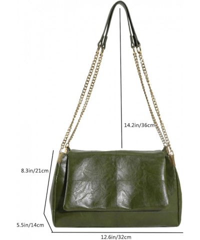 Beautiful Designer Chain Crossbody Bag for Women Fashion Leather Lightweight Shoulder Bag Handbags Brown $32.09 Totes