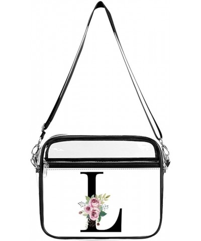 D Clear Crossbody Shoulder Purse Bag for Men Women, Stadium Clear Messenger Bag Style-10 $12.25 Crossbody Bags