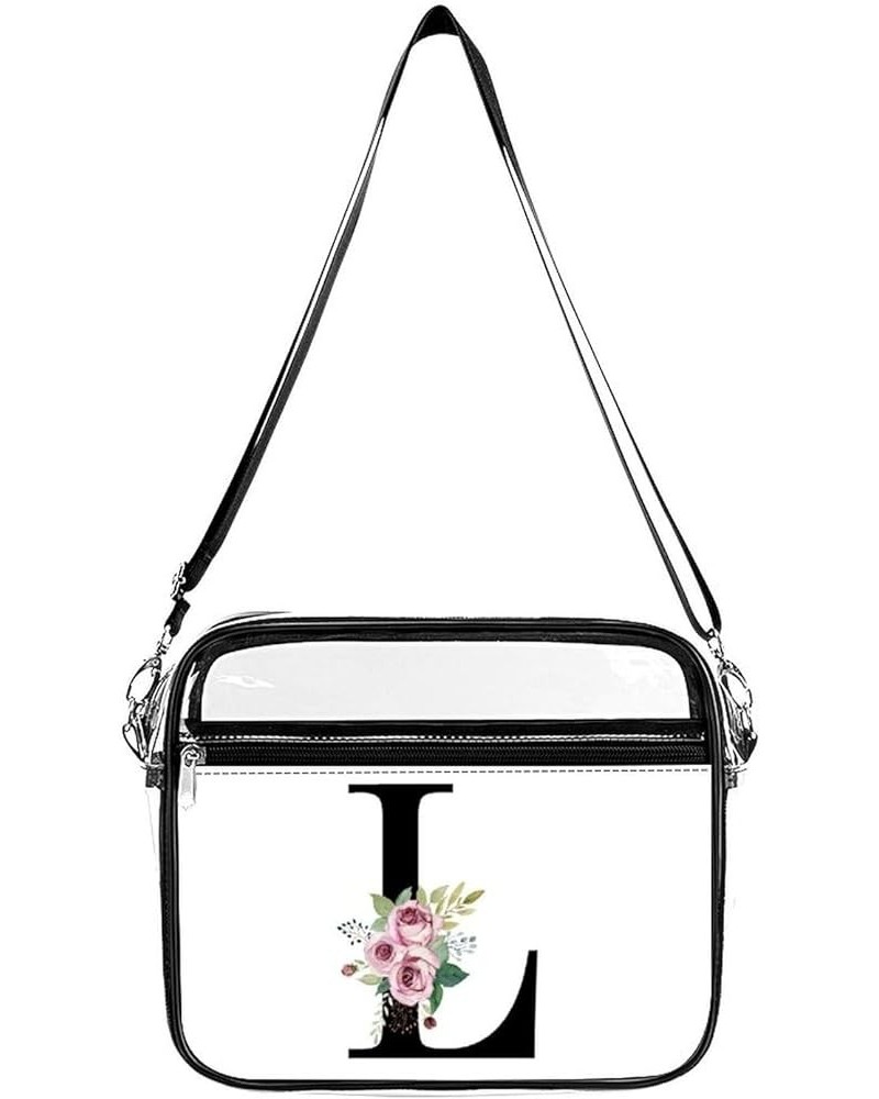 D Clear Crossbody Shoulder Purse Bag for Men Women, Stadium Clear Messenger Bag Style-10 $12.25 Crossbody Bags