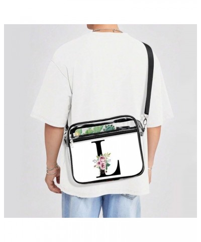 D Clear Crossbody Shoulder Purse Bag for Men Women, Stadium Clear Messenger Bag Style-10 $12.25 Crossbody Bags