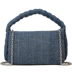 Denim Purses Women Jean Clutch Handbags Chain Satchel Tote Hobo Knot Woven Top Handle Trendy Shoulder Crossbody Sling Bag Dar...