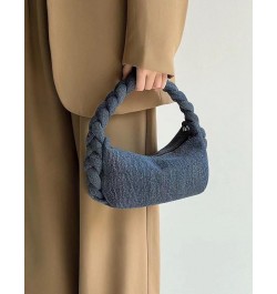 Denim Purses Women Jean Clutch Handbags Chain Satchel Tote Hobo Knot Woven Top Handle Trendy Shoulder Crossbody Sling Bag Dar...