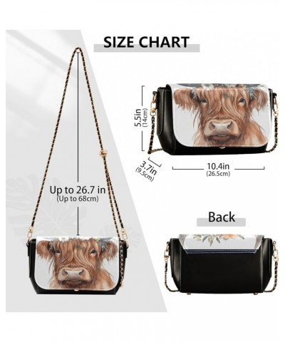 Crossbody Bags for Women Trendy Women's Black Shoulder Bag Small PU Leather Flap Cross Body Bag Handbags Pattern6 $23.36 Cros...