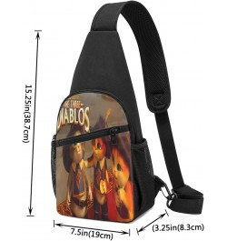 Crossbody Chest Bag Puss Cartoon in Movie Boots Sling Backpack Shoulder Bag Waist Bags Travel Hiking Sport Daypack Wallet for...