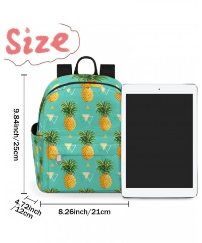 Pineapple Triangle Mini Backpack Purse for Women, Summer Fruit Small Fashion Daypack Lightweight, Cute Casual Travel Bag $16....