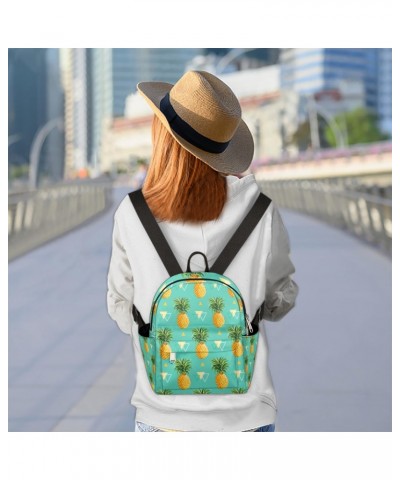 Pineapple Triangle Mini Backpack Purse for Women, Summer Fruit Small Fashion Daypack Lightweight, Cute Casual Travel Bag $16....