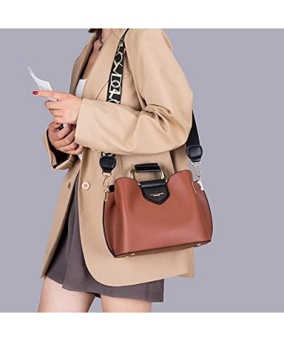 2PCS Purses for Women Shoulder Handbag Top Handle Hobo Tote Bags, PU Leather Coffee $17.28 Totes