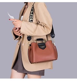 2PCS Purses for Women Shoulder Handbag Top Handle Hobo Tote Bags, PU Leather Coffee $17.28 Totes